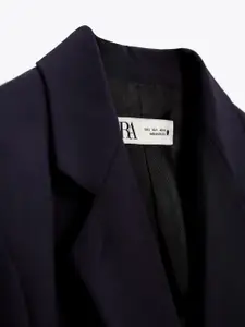 ZARA Women Navy Blue Blazers