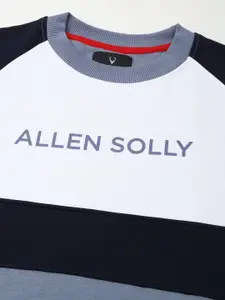 Allen Solly Men Colourblocked Round Neck Cotton Pullover Sweatshirt