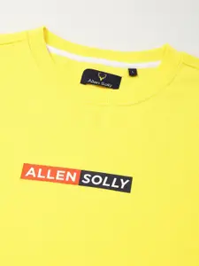 Allen Solly Men Typography Printed Round Neck Cotton Pullover Sweatshirt