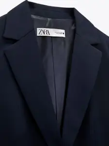 ZARA Women Navy Blue Blazers