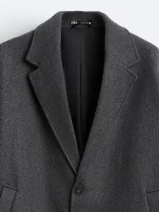 ZARA Men Grey Coats