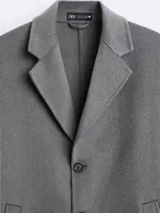 ZARA Men Grey Coats