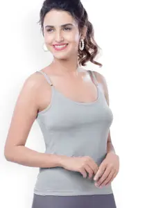 BRIDA LADIES INNERWEAR Women Pure Cotton Shoulder Strap Casual Camisole