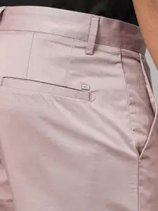 JADE BLUE Men Slim Fit Regular Trousers