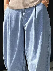 Kotty Women Cotton Relaxed Fit High-Rise Stretchable Jeans