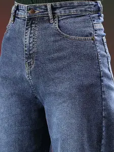 Kotty Women Straight Fit High-Rise Stretchable Cotton Jeans