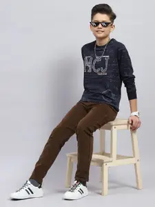 Monte Carlo Boys Printed Cotton Pullover Sweatshirt