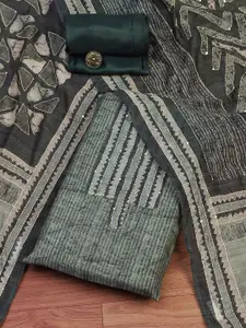 Biba Striped Unstitched Dress Material