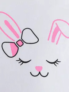 INCLUD Girls Printed Round Neck Short Sleeves T-Shirt With Shorts