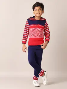V-Mart Boys Printed Sweatshirt With Trouser