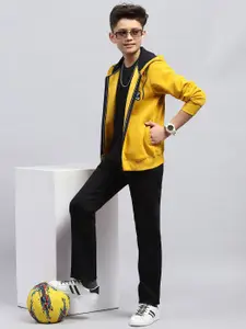 Monte Carlo Boys Printed Cotton  Hooded Neck Full Sleeve Sweatshirt