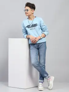 Monte Carlo Boys Printed Cotton Pullover Sweatshirt