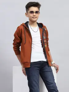 Monte Carlo Boys Printed Hooded Cotton Sweatshirt