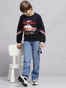 Monte Carlo Boys Printed Pullover Cotton Sweatshirt