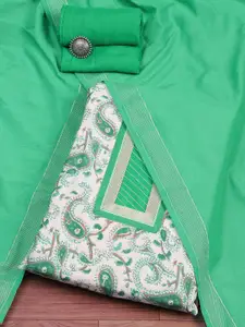 Biba Paisley Printed Pure Cotton Unstitched Dress Material