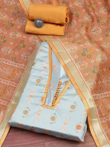 Biba Ethnic Motifs Printed Pure Cotton Unstitched Dress Material