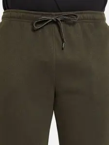 Octave Men Olive Mid-Rise Drawstring Regular Fit Track Pants