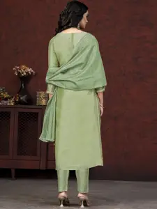 Maroosh Silk Blend Embellished Unstitched Dress Material