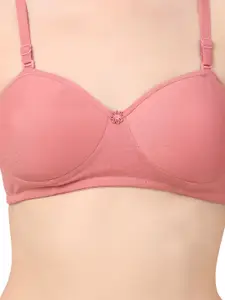 Piylu Women Pack Of 3 Medium Coverage Back Closure Seamless Lightly Padded Bra