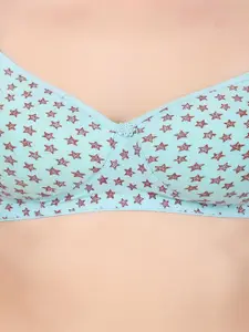 Piylu Women Pack of 3 Graphic Printed Full Coverage Lightly Padded Bra