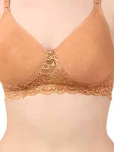 Piylu Women Pack of 3 Solid Full Coverage Lightly Padded Bra