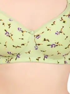 Piylu Floral Seamless Full Coverage Lightly Padded Bra