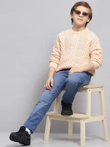 Monte Carlo Boys Round Neck Woollen Long Sleeves Pullover