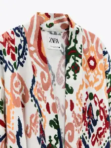 ZARA Women Beige Blazers