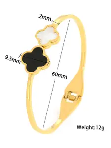 MYKI Gold-Plated Stainless Steel Kada Bracelet