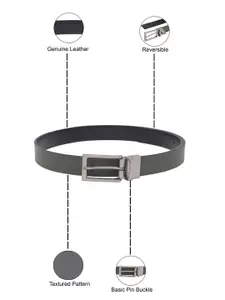 United Colors of Benetton Men Leather Reversible Formal Belt