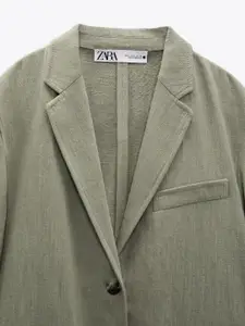 ZARA Women Khaki Blazers