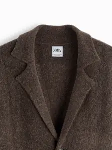 ZARA Men Maroon Coats