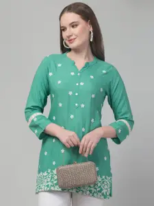 Trend Level Women Floral Embroidered Kurti