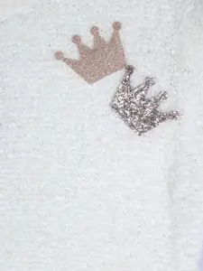 Gini and Jony Girls Boucle Embroidered Pullover with Applique Detail