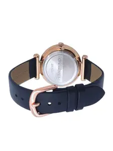 DressBerry Women Brass Dial & Leather Straps Analogue Watch MP-DB-RG-009