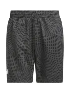 ADIDAS CLUB GRAPH Men Brand Logo Printed Regular Fit Sports Shorts