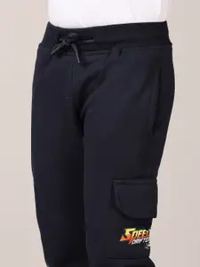 V-Mart Boys Printed Mid Rise Fleece W-Pyjama Joggers