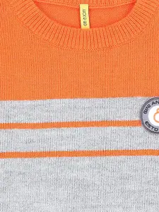 Gini and Jony Boys Colourblocked Pullover Sweaters