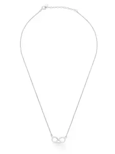 Nipura 925 Sterling Silver Rhodium-Plated Infinity Necklace