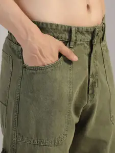 DI LUSSO Men Mid-Rise Wide Leg Jeans