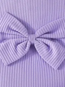 INCLUD Girls Self Design Round Neck Long Sleeves Top With Trouser