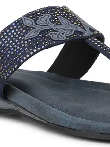 Inc 5 Women Embellished One Toe Flats