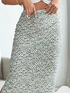 Stylecast X Slyck Floral Printed A-Line Midi Skirt