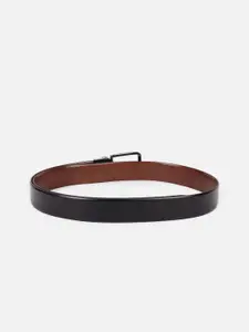 Louis Philippe Men Textured Leather Reversible Formal Belt