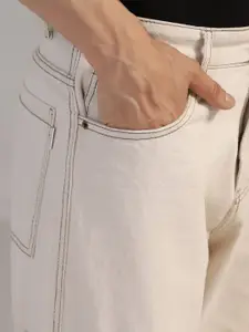 DI LUSSO Men Wide Leg Light Fade Cargo Styles Jeans