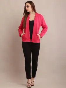 Raabta Fashion Fleece Open Front Shrug