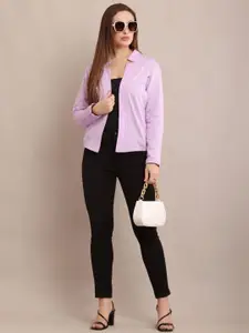 Raabta Fashion Long Sleeves Fleece Cotton Open Front Shrug