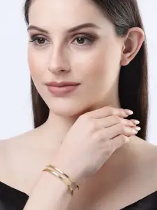 NVR Gold-Plated Cuff Bracelet