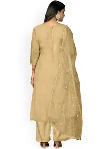 Maroosh Floral Embroidered Organza Unstitched Dress Material