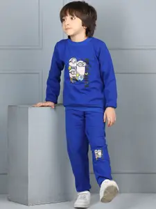 Cutiekins Printed Round Neck Sweatshirt & Joggers Tracksuit